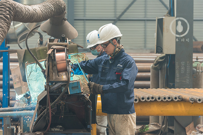 榆树网架自动化焊接